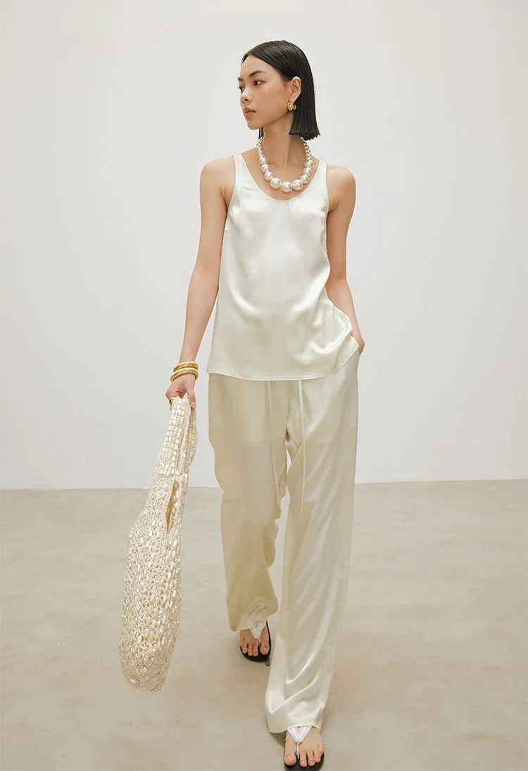 Heavy Silk Satin Two-Piece Set - Image 4