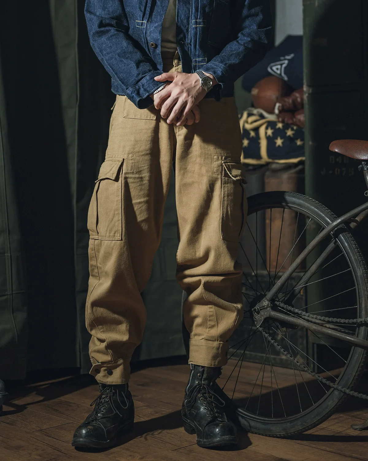 Heavy Twill Cargo Trousers - Image 2