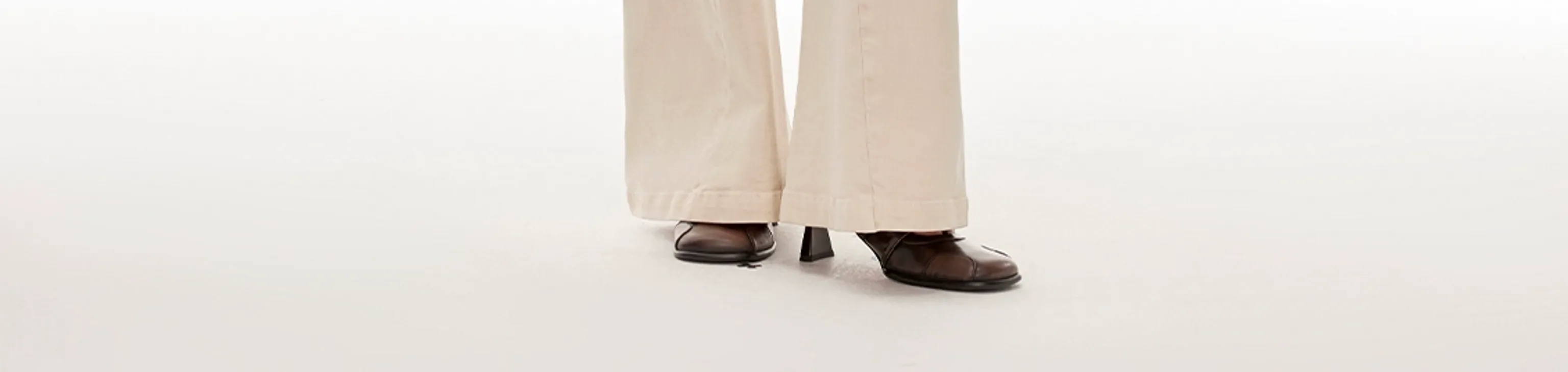 Heavy Washed Flared Denim Trousers - Image 2