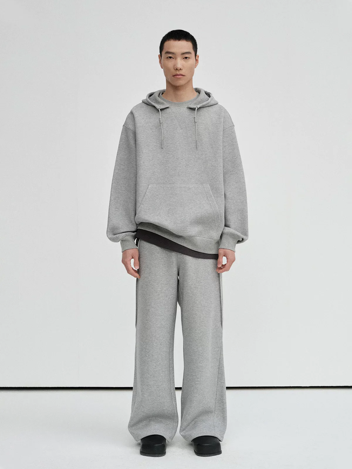 Heavyweight Air-Layer Hoodie & Straight-Leg Sweatpants