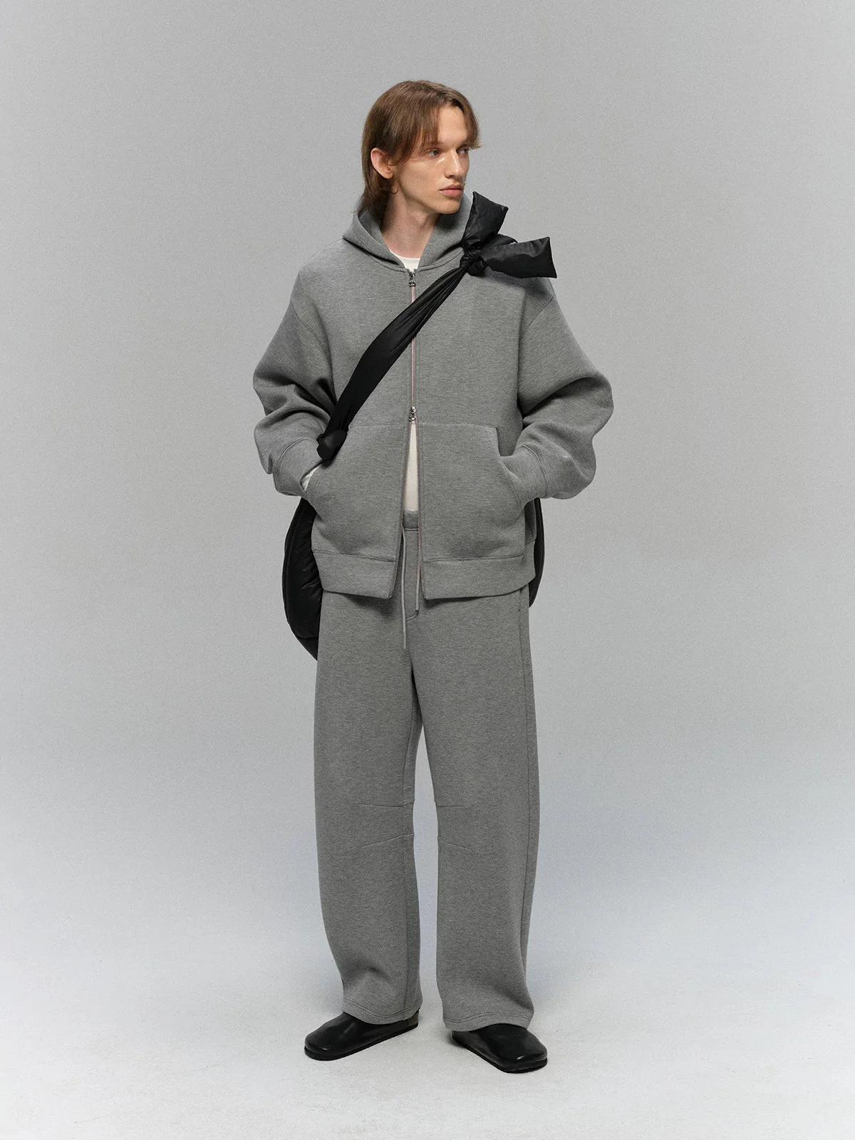 Heavyweight Air-Layer Wide-Leg Sweatpants - Image 2