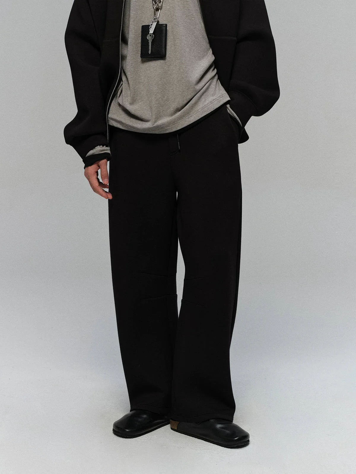 Heavyweight Air-Layer Wide-Leg Sweatpants - Image 4