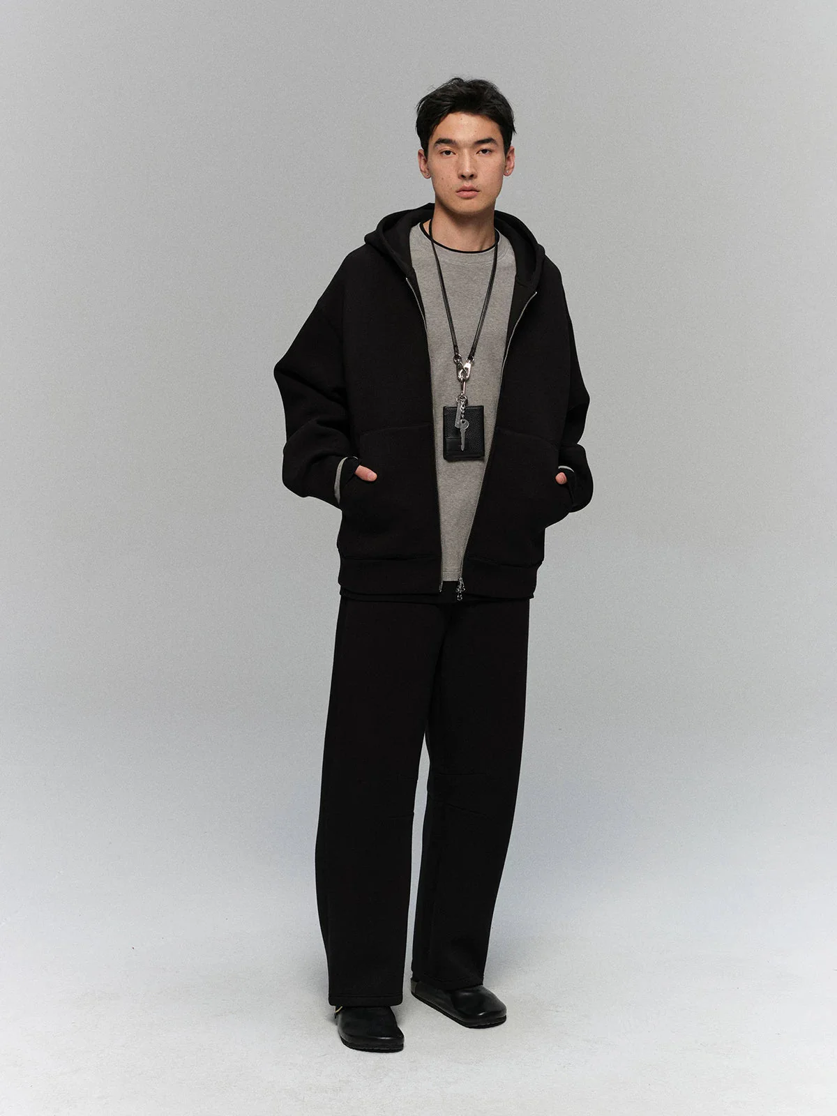 Heavyweight Air-Layer Wide-Leg Sweatpants - Image 5