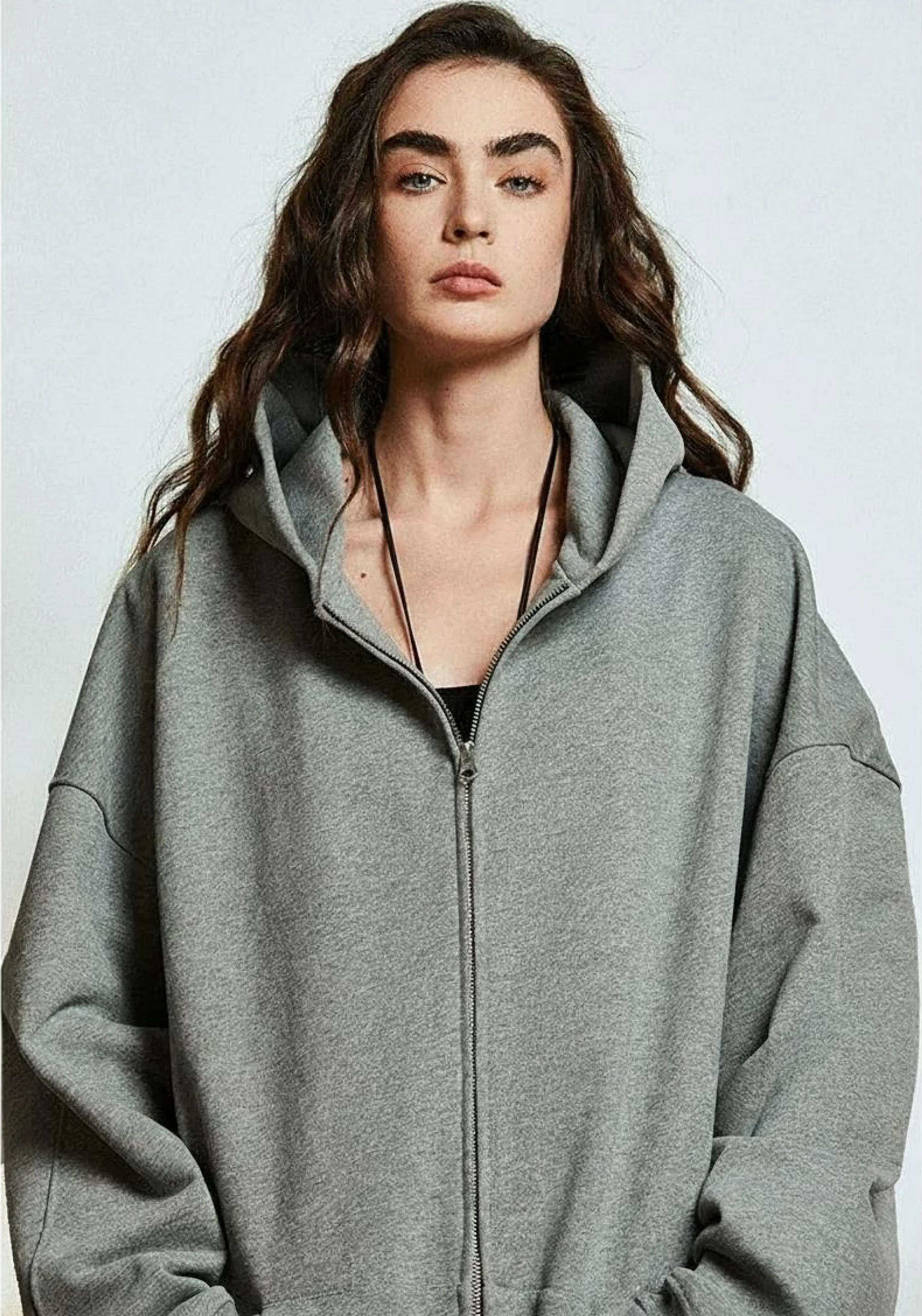 Heavyweight Cotton Zip-Up Hoodie - Image 3