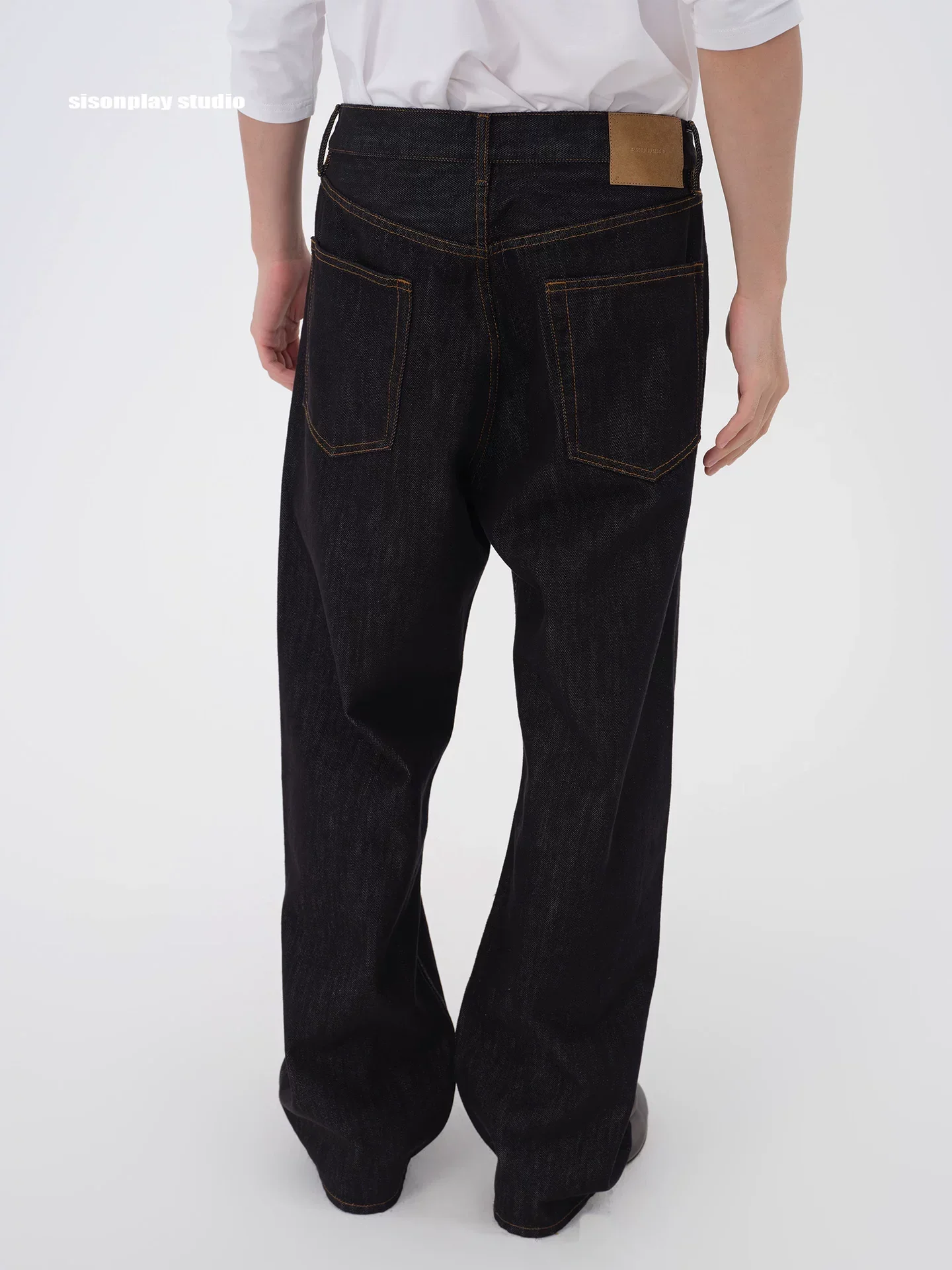 Heavyweight Raw Denim Wide-Leg Jeans - Image 3