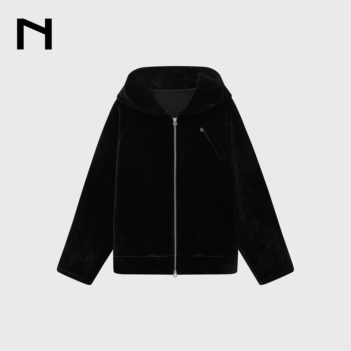 Heavyweight Velour Raglan Zip Hoodie - Image 7