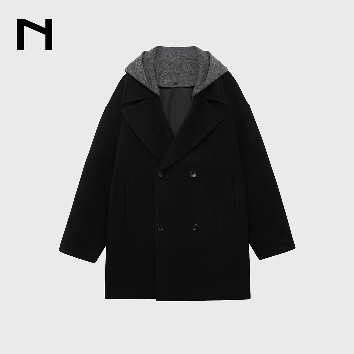 Heavyweight Wool Double-Breasted Coat - Image 5