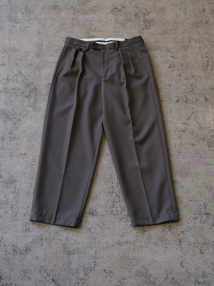 Heavyweight Worsted Pleated Trousers - Image 5