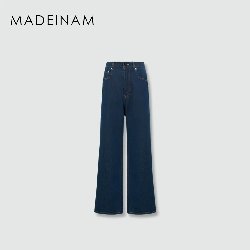 Hemp Triacetate Denim Vest & Wide-Leg Trousers Set - Image 6