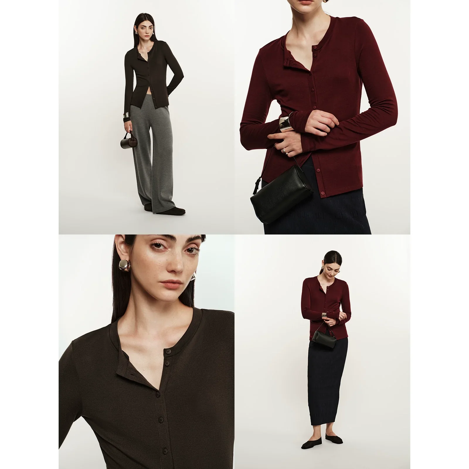 Henley Neck Cardigan - Image 2