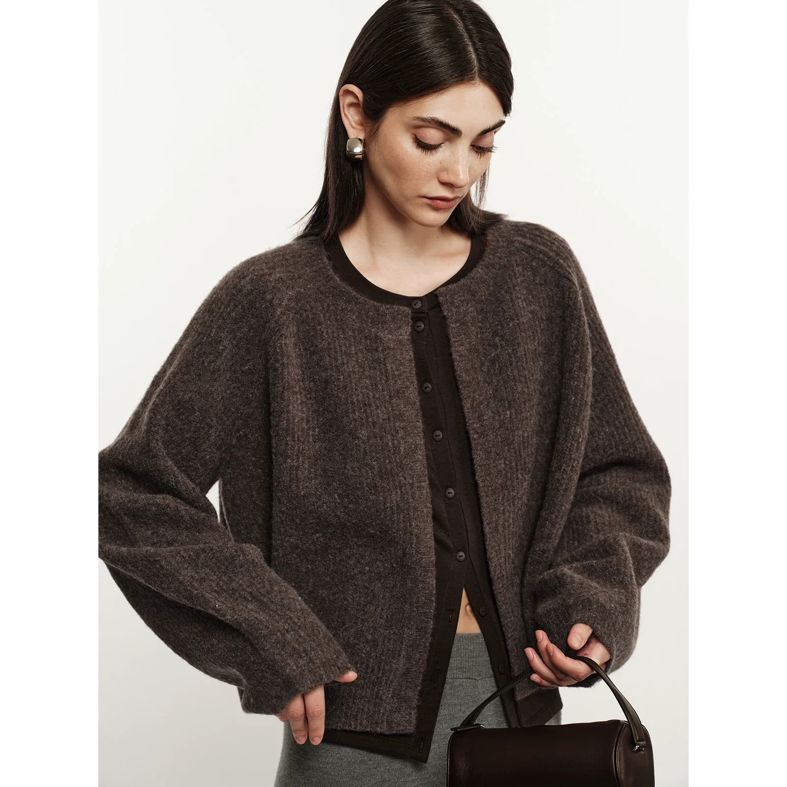 Henley Neck Cardigan - Image 5