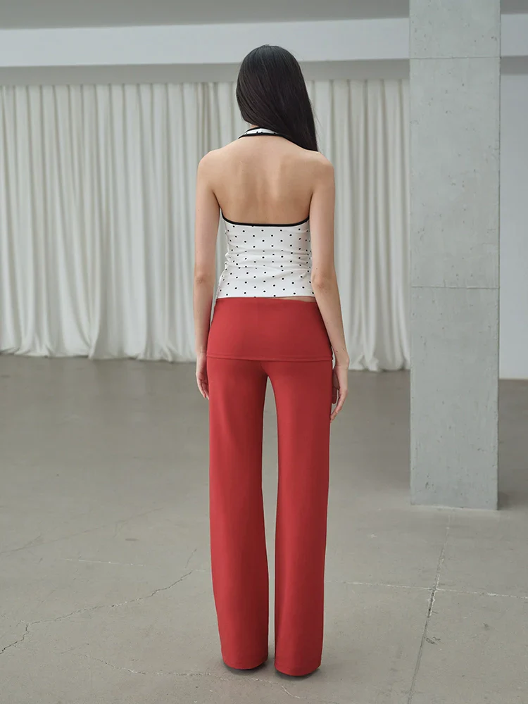 Henley V-Neck Halter Top - Image 3