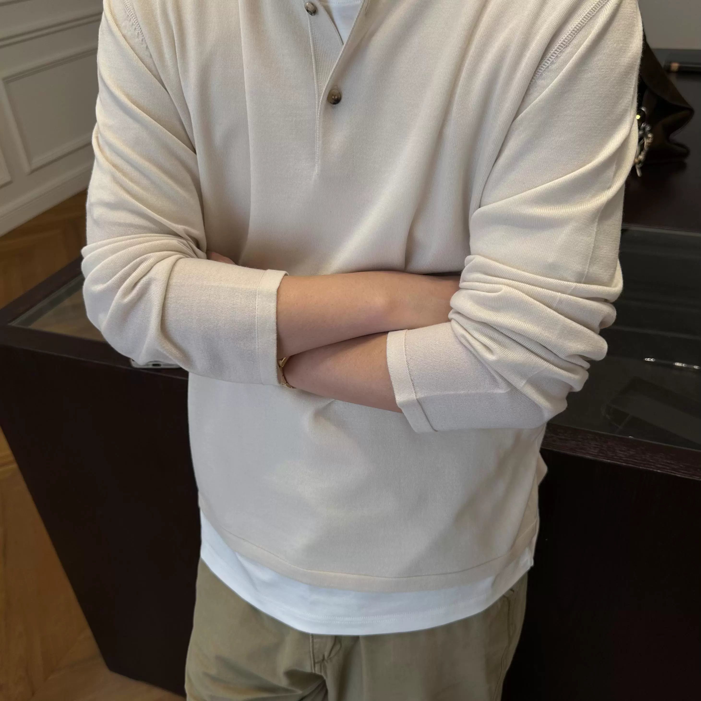 Henley Wool Sweater - Image 2
