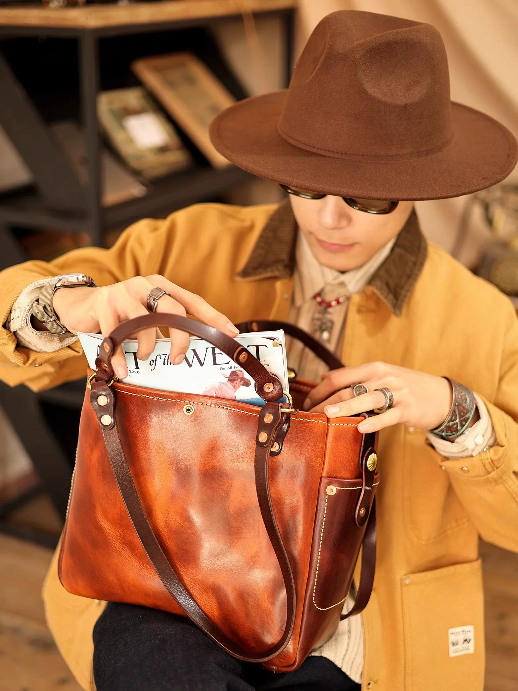 Heritage Leather Tote - Image 3