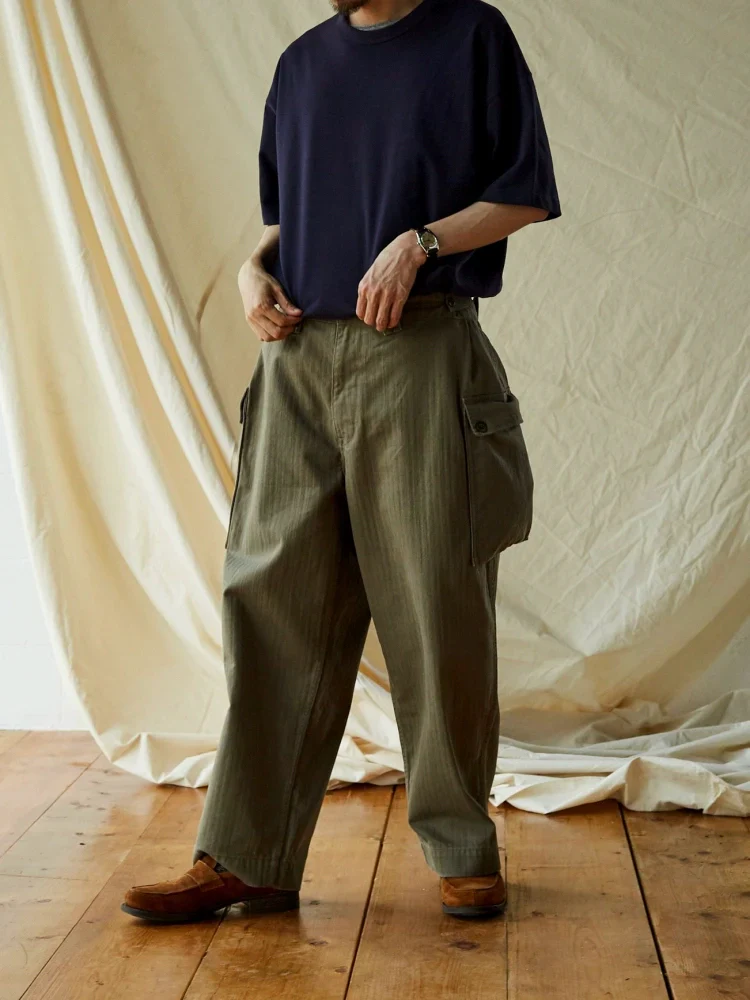 Herringbone Cargo Pants