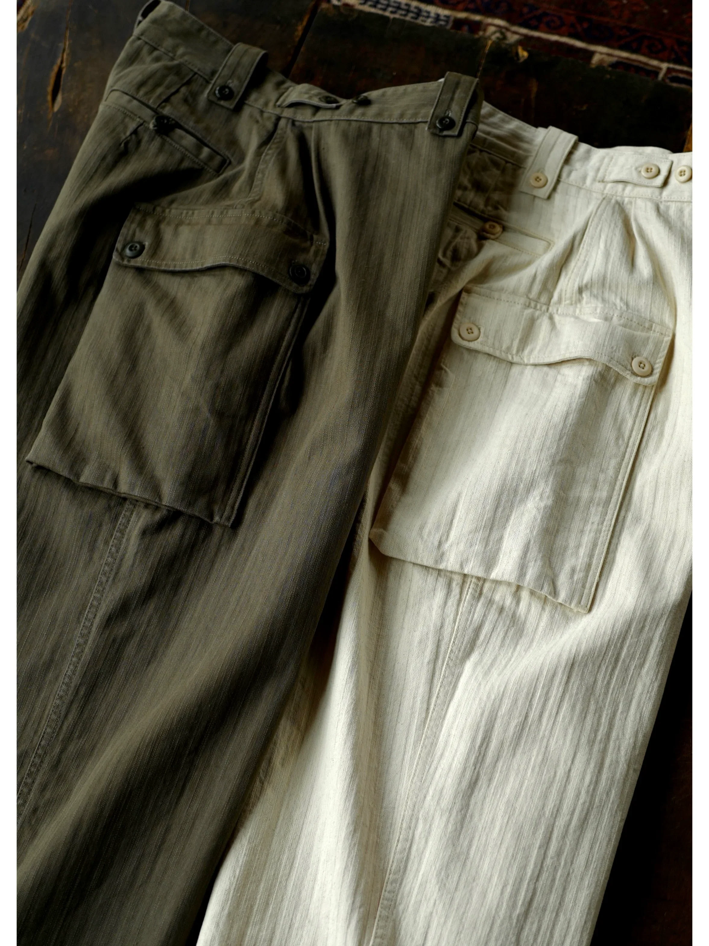 Herringbone Cargo Pants - Image 4