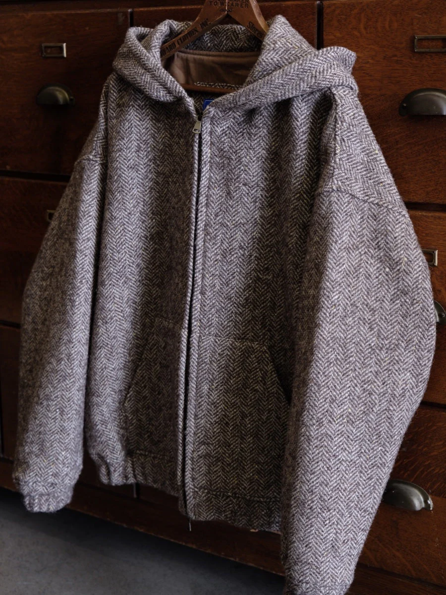 Herringbone Hooded Jacket - Image 5