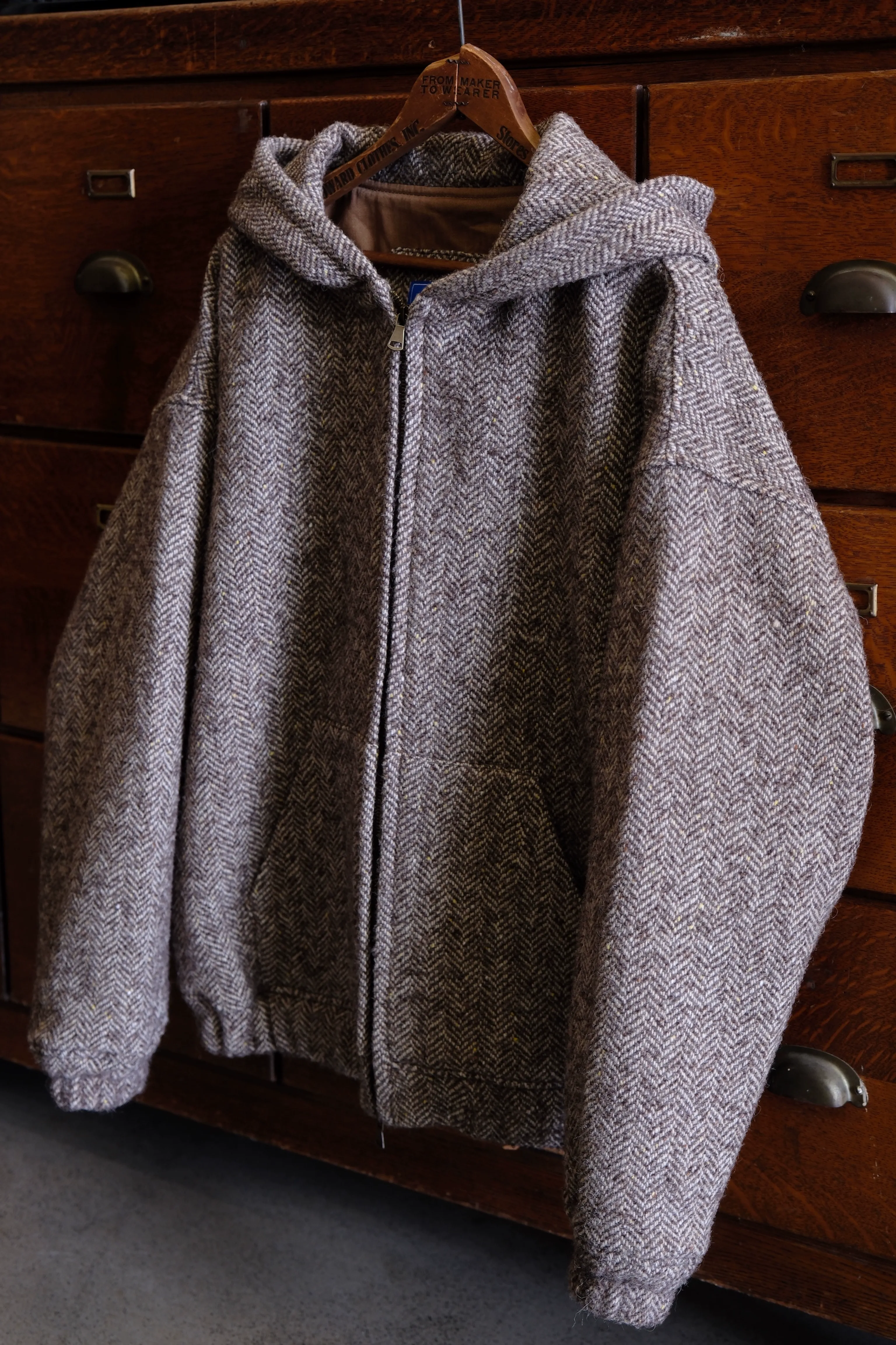 Herringbone Hooded Jacket - Image 6