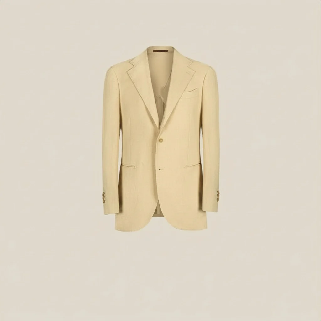 Herringbone Linen-Blend Suit - Image 3
