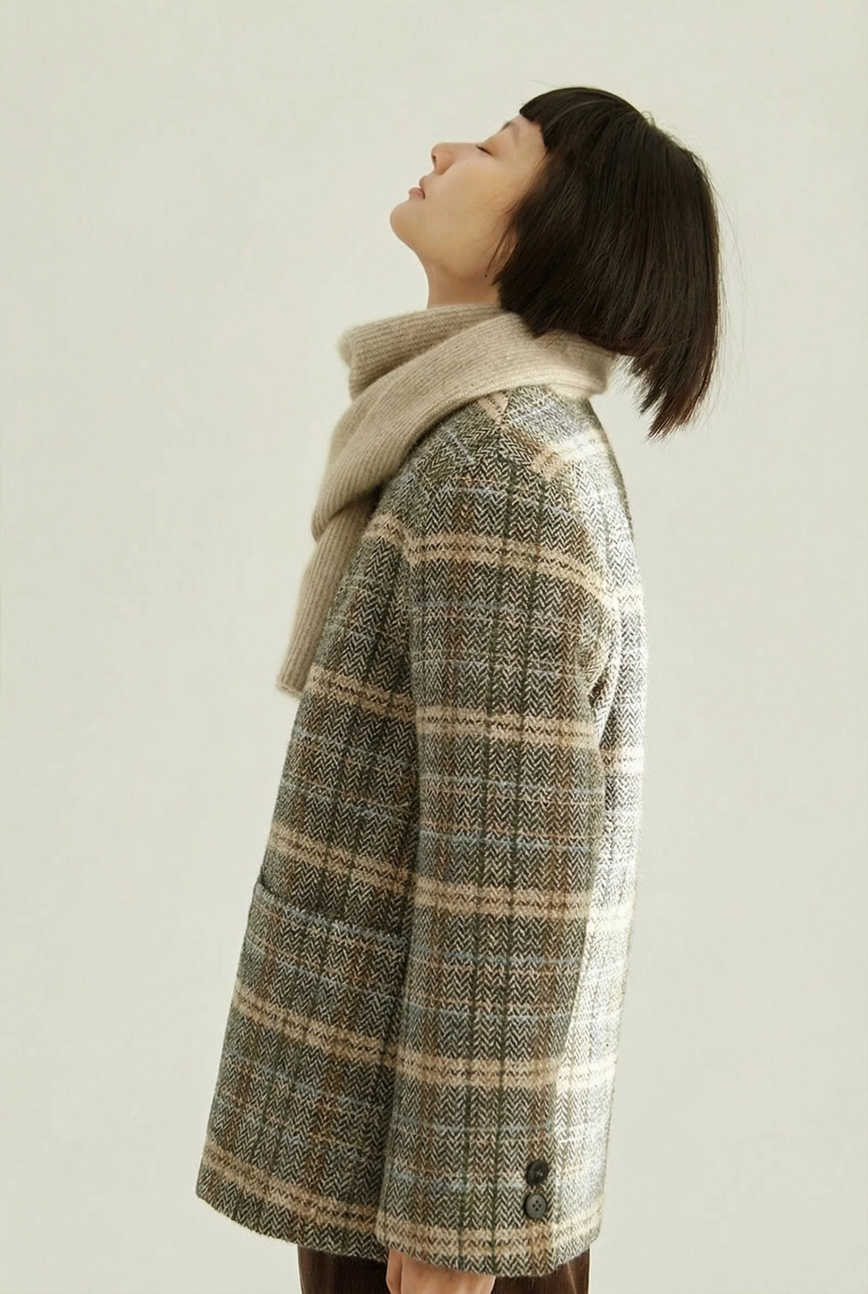 Herringbone Plaid Jacket - Image 2