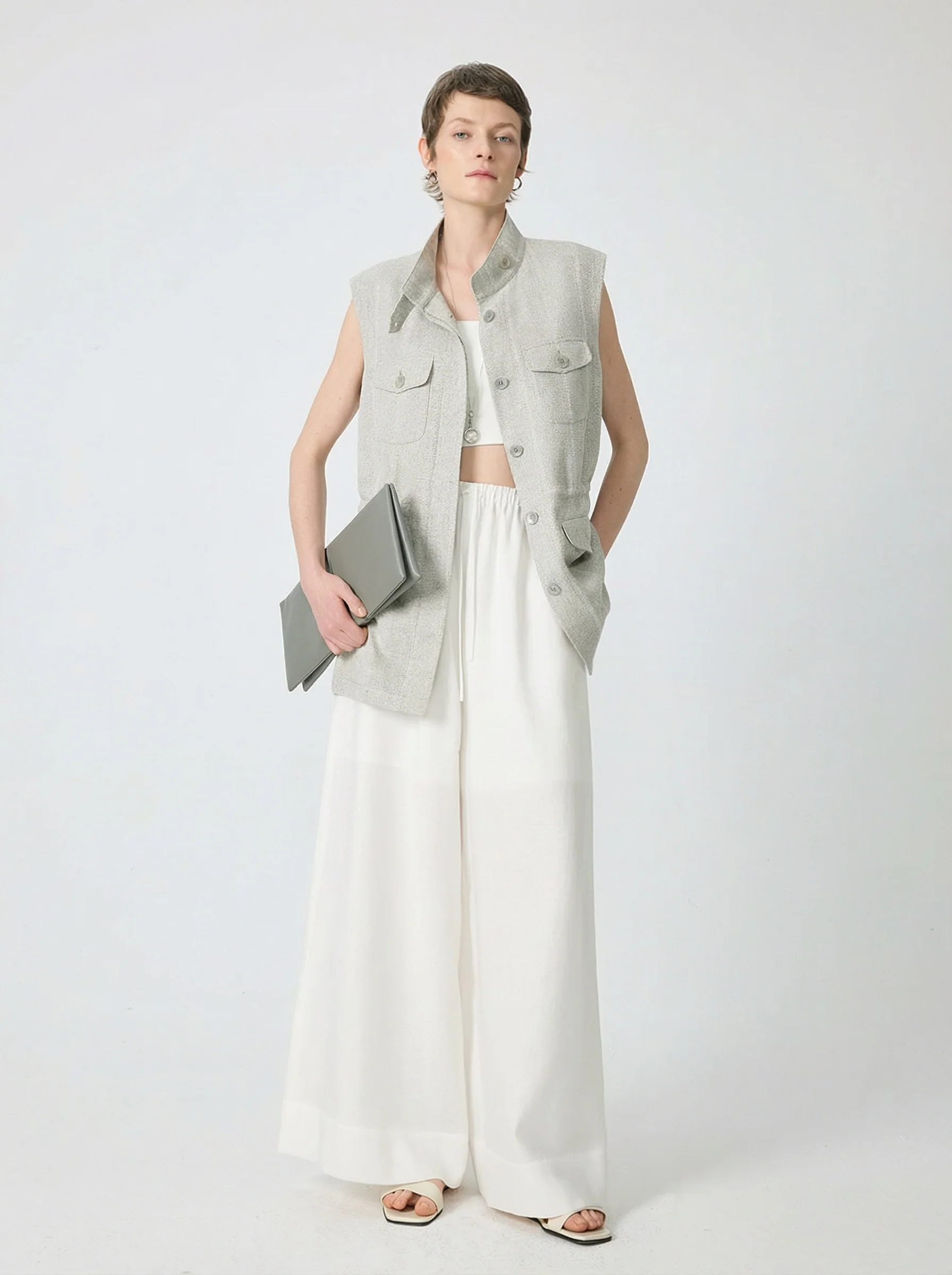 Herringbone Safari Vest - Image 7