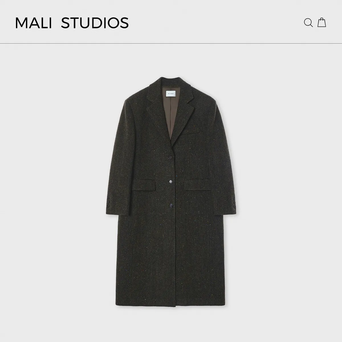Herringbone Tweed Blazer - Image 3