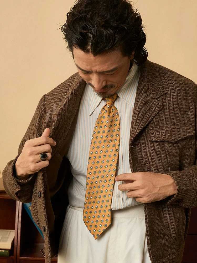 Herringbone Tweed Utility Jacket - Image 2