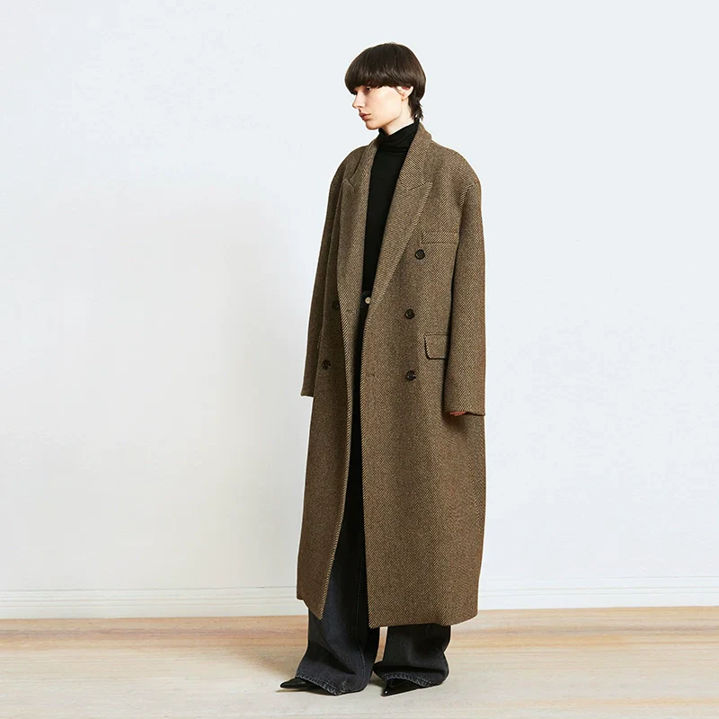 Herringbone Wool Overcoat - Image 3