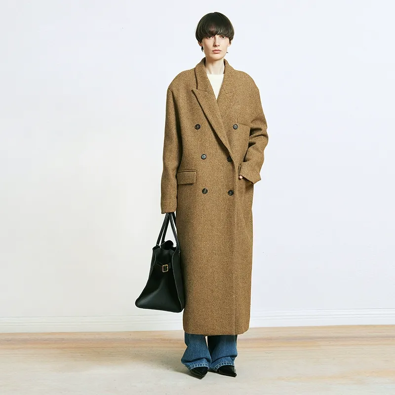 Herringbone Wool Overcoat - Image 4