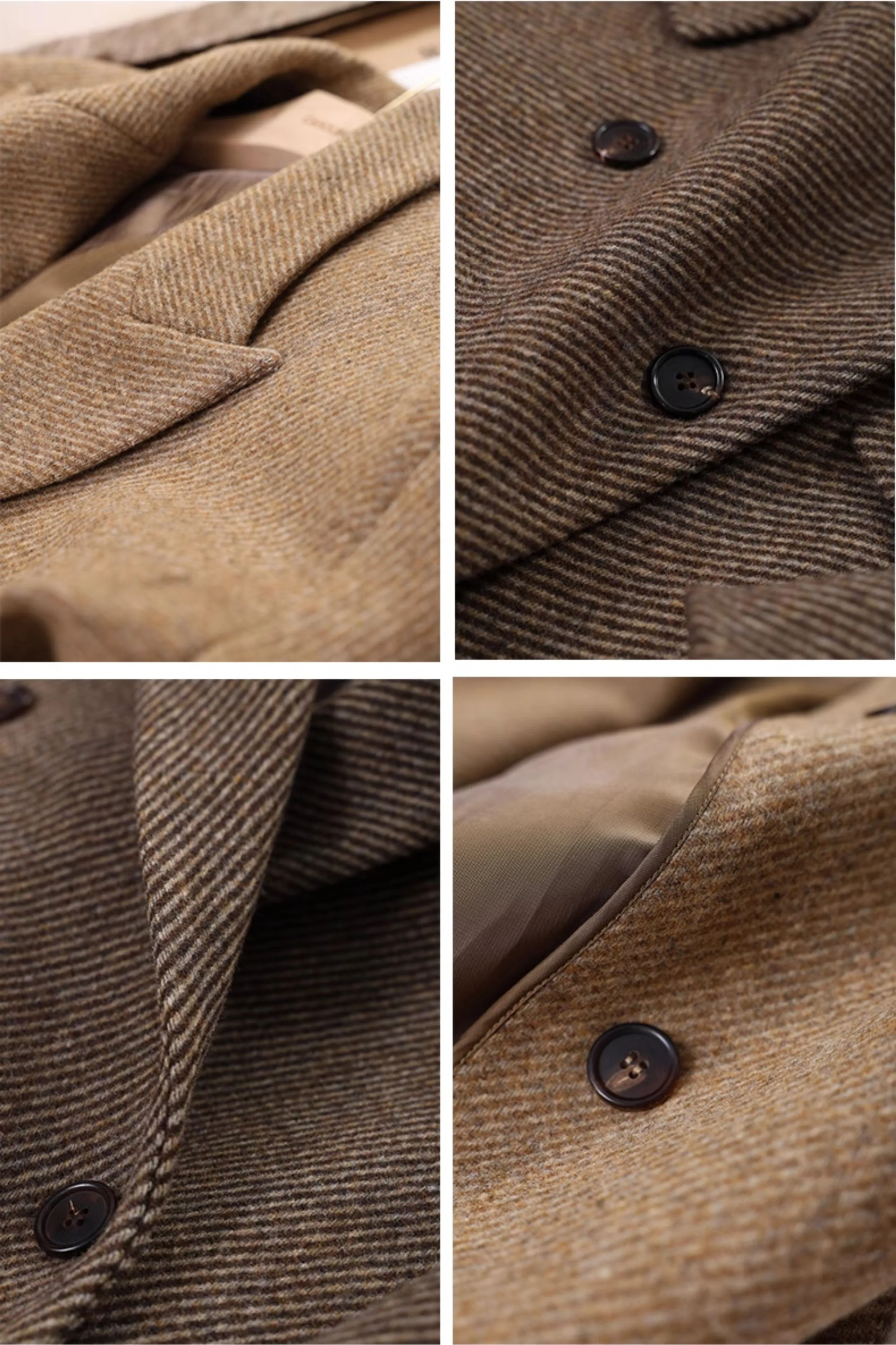 Herringbone Wool Overcoat - Image 6