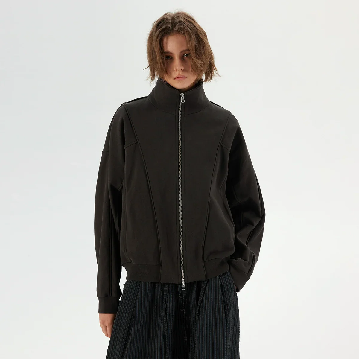 High-Collar Casual Sports Jacket