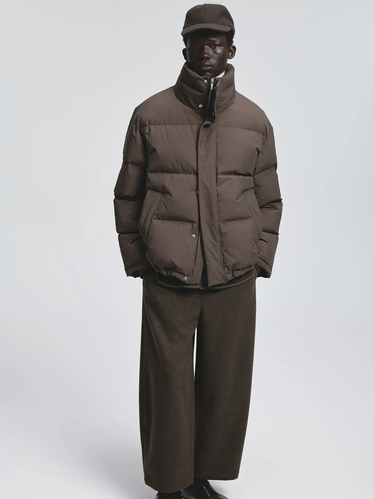 High-Collar Down Puffer - Image 4