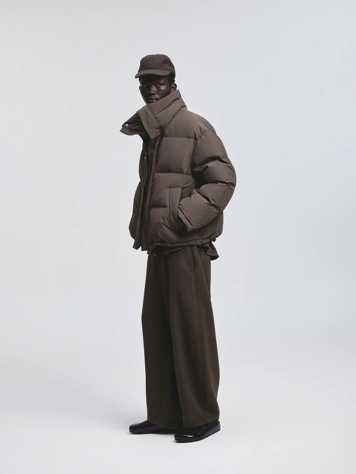 High-Collar Down Puffer - Image 5