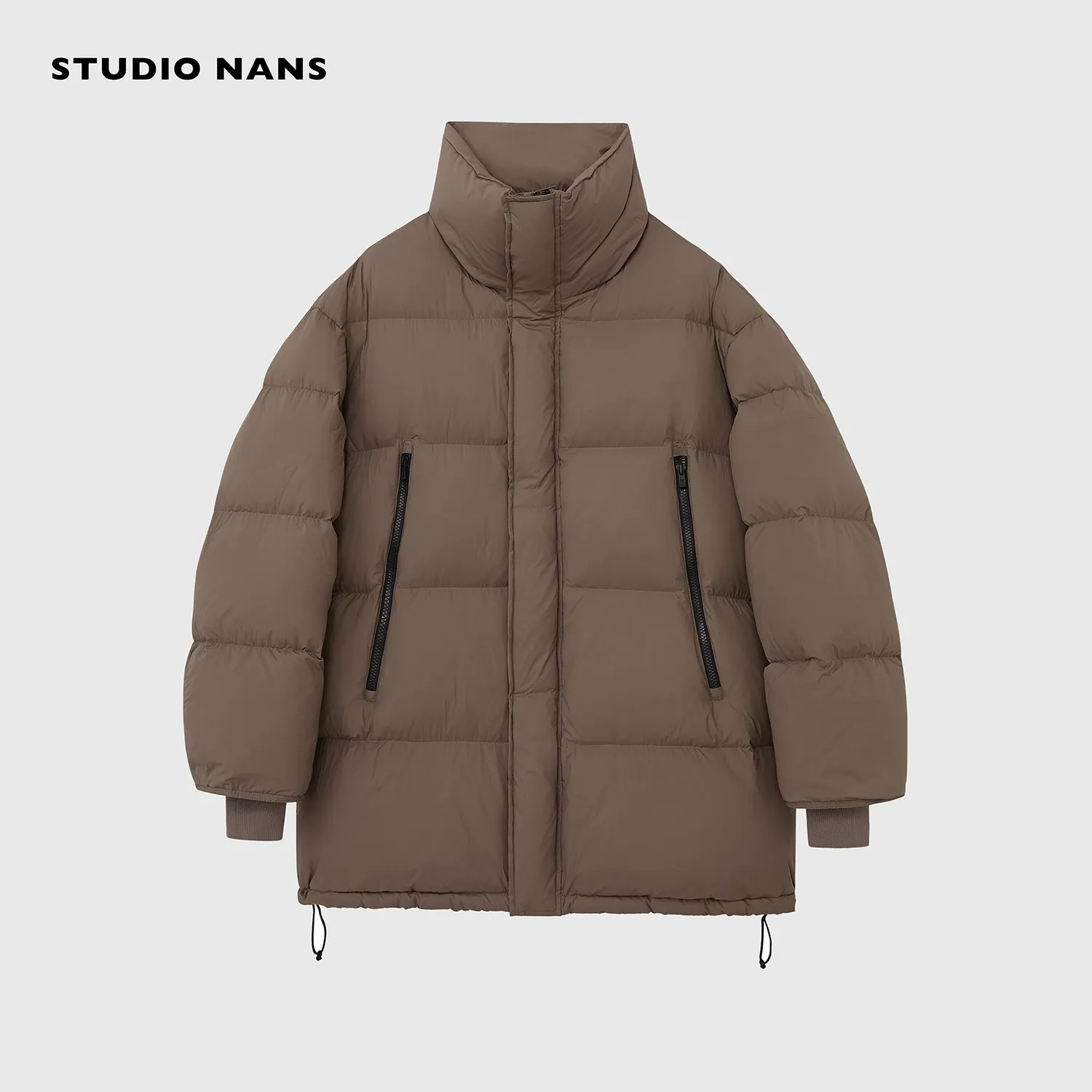 High-Collar Mid-Length Down Puffer Jacket - Image 7