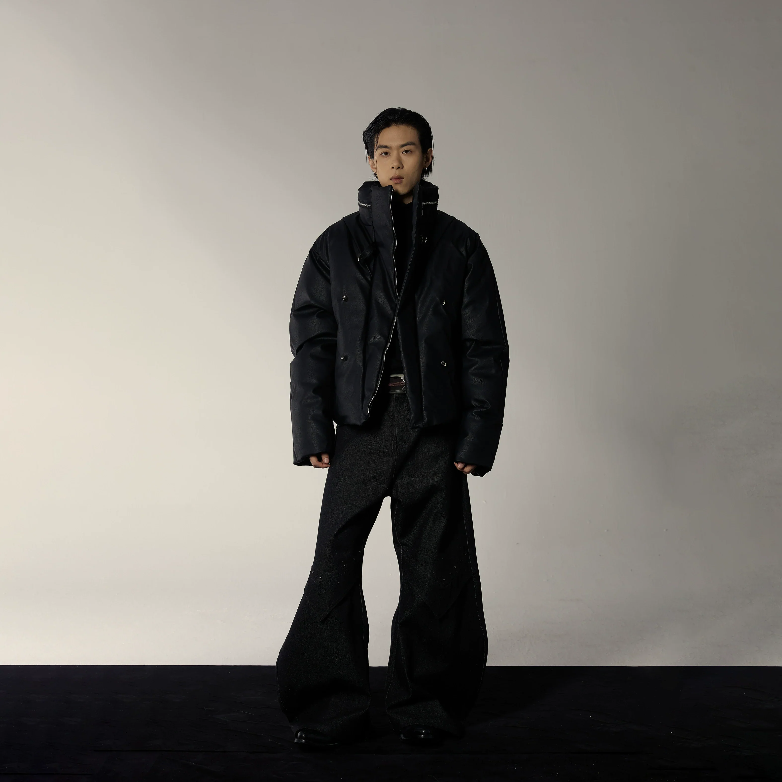 High Collar Puffer Jacket - Image 4