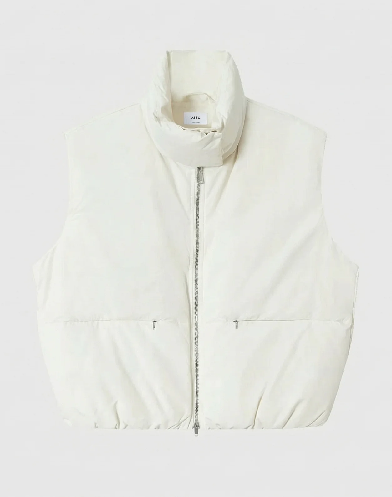 High Collar Puffer Vest - Image 5
