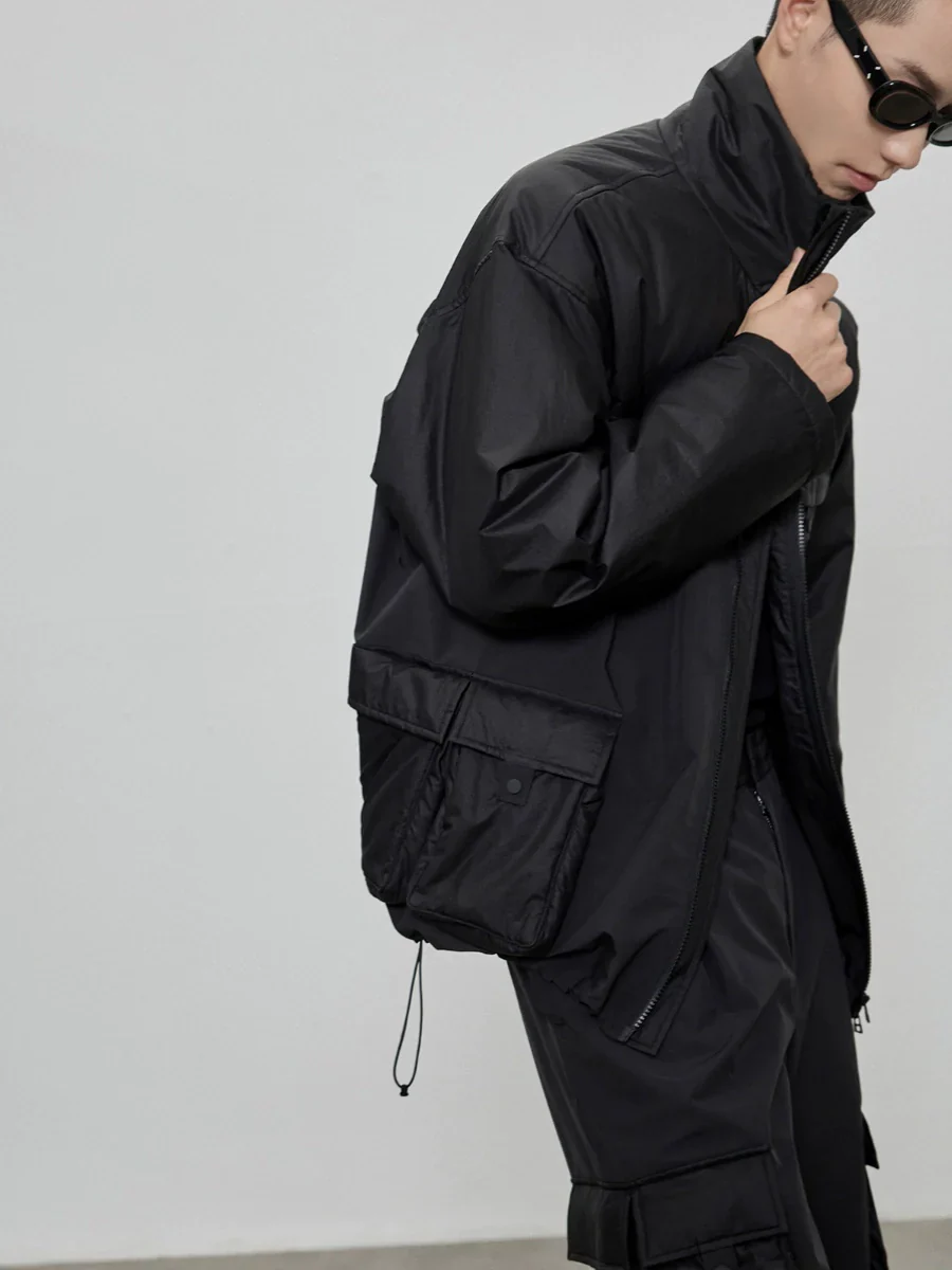 High-Collar Technical Utility Jacket - Image 5