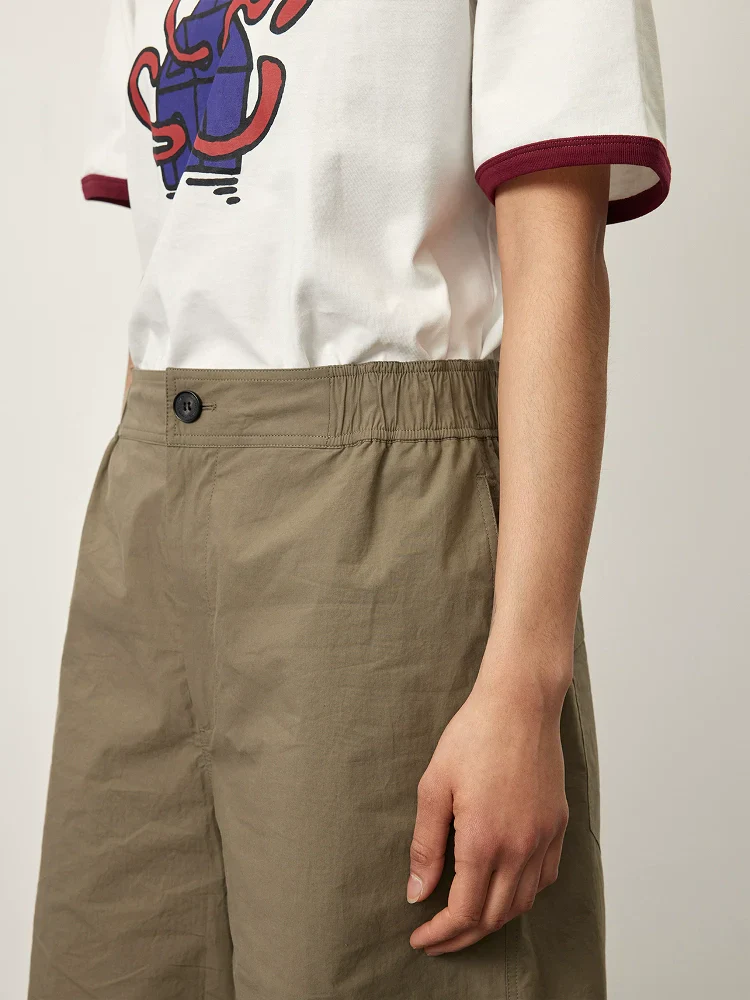 High-Density Poplin Textured Shorts - Image 2