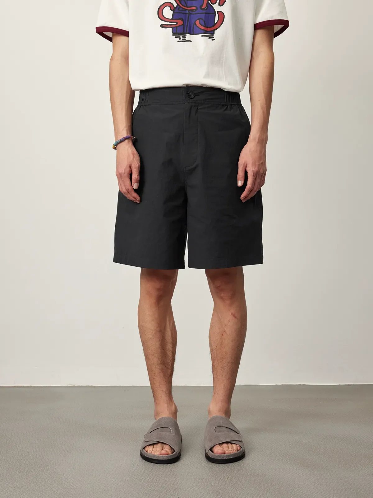 High-Density Poplin Textured Shorts - Image 5