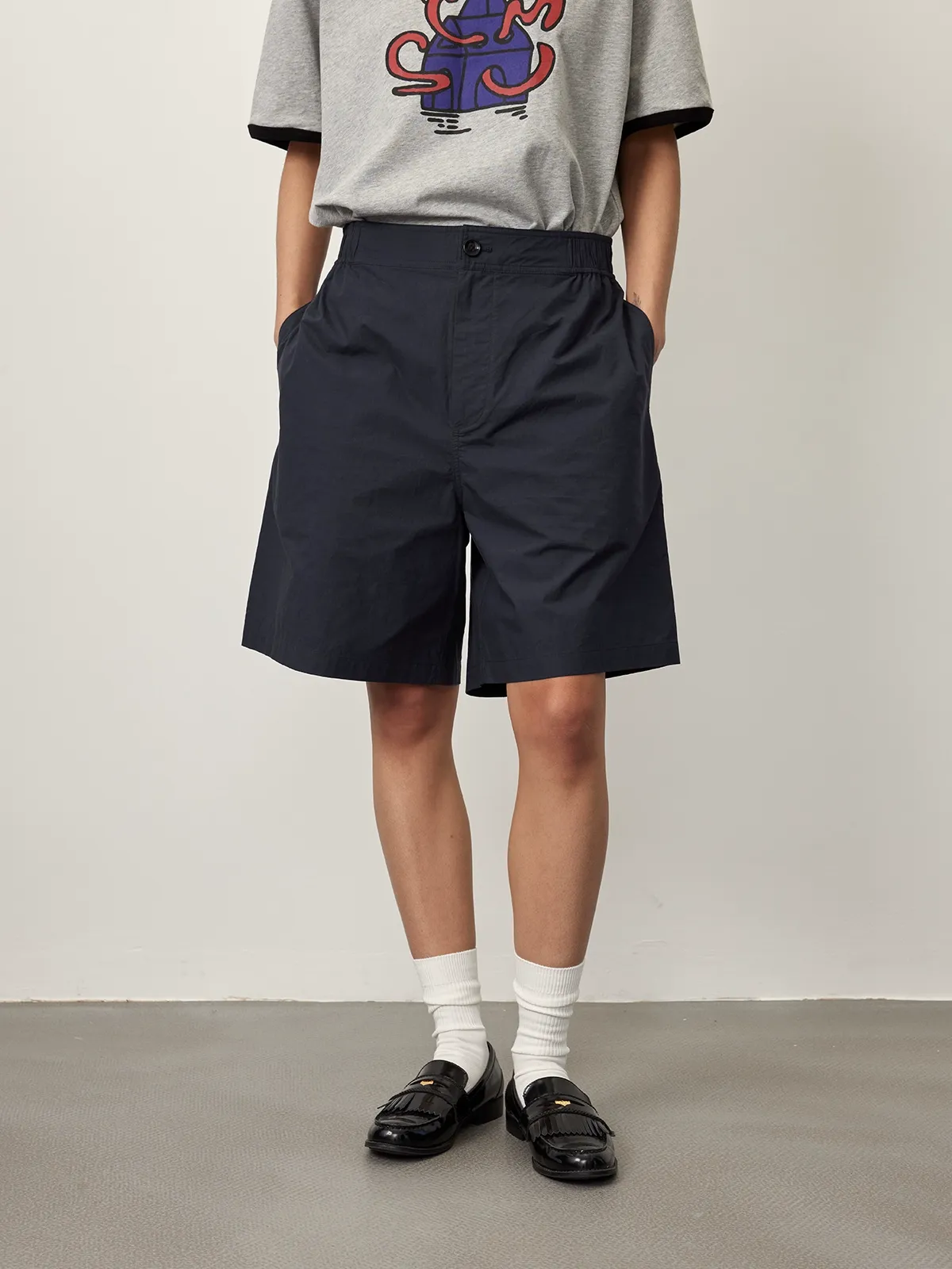 High-Density Poplin Textured Shorts - Image 6