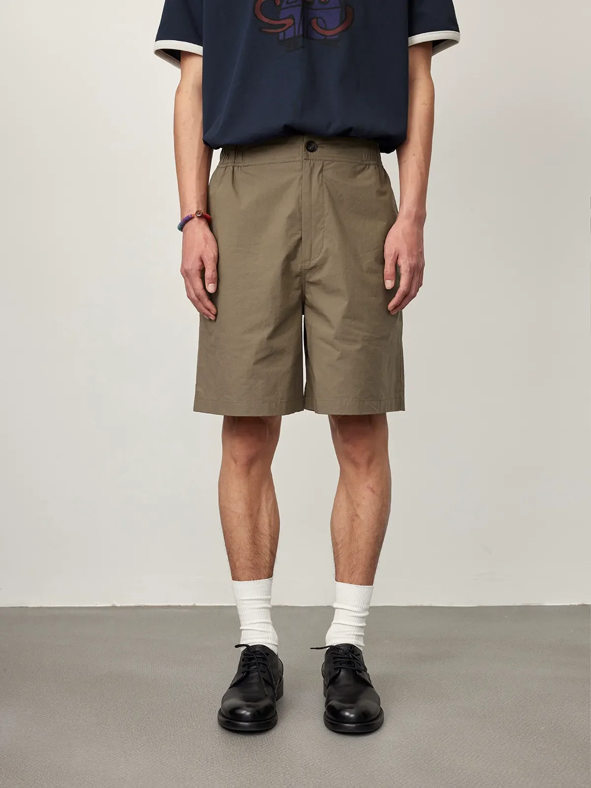 High-Density Poplin Textured Shorts - Image 7