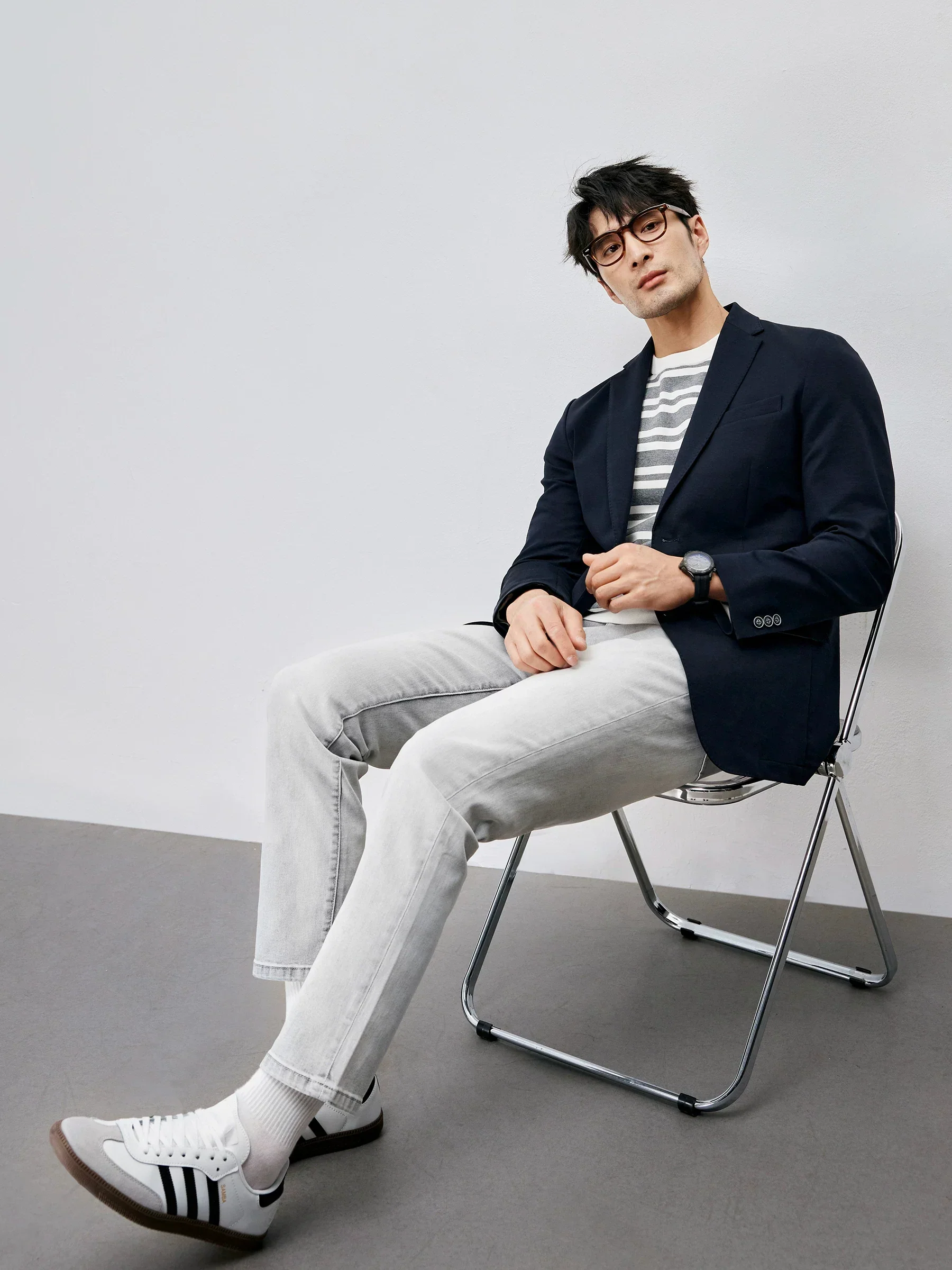High-Density Stretch Knit Blazer - Image 3