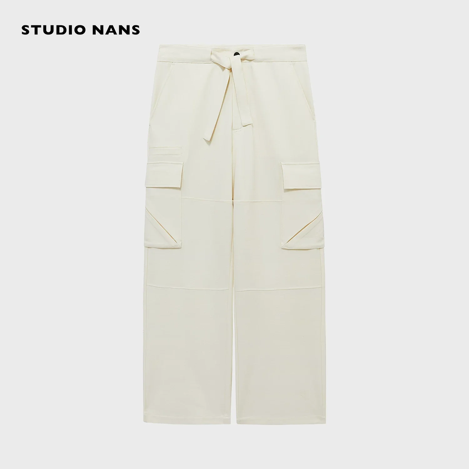High-Density Twill Wide-Leg Cargo Pants - Image 7