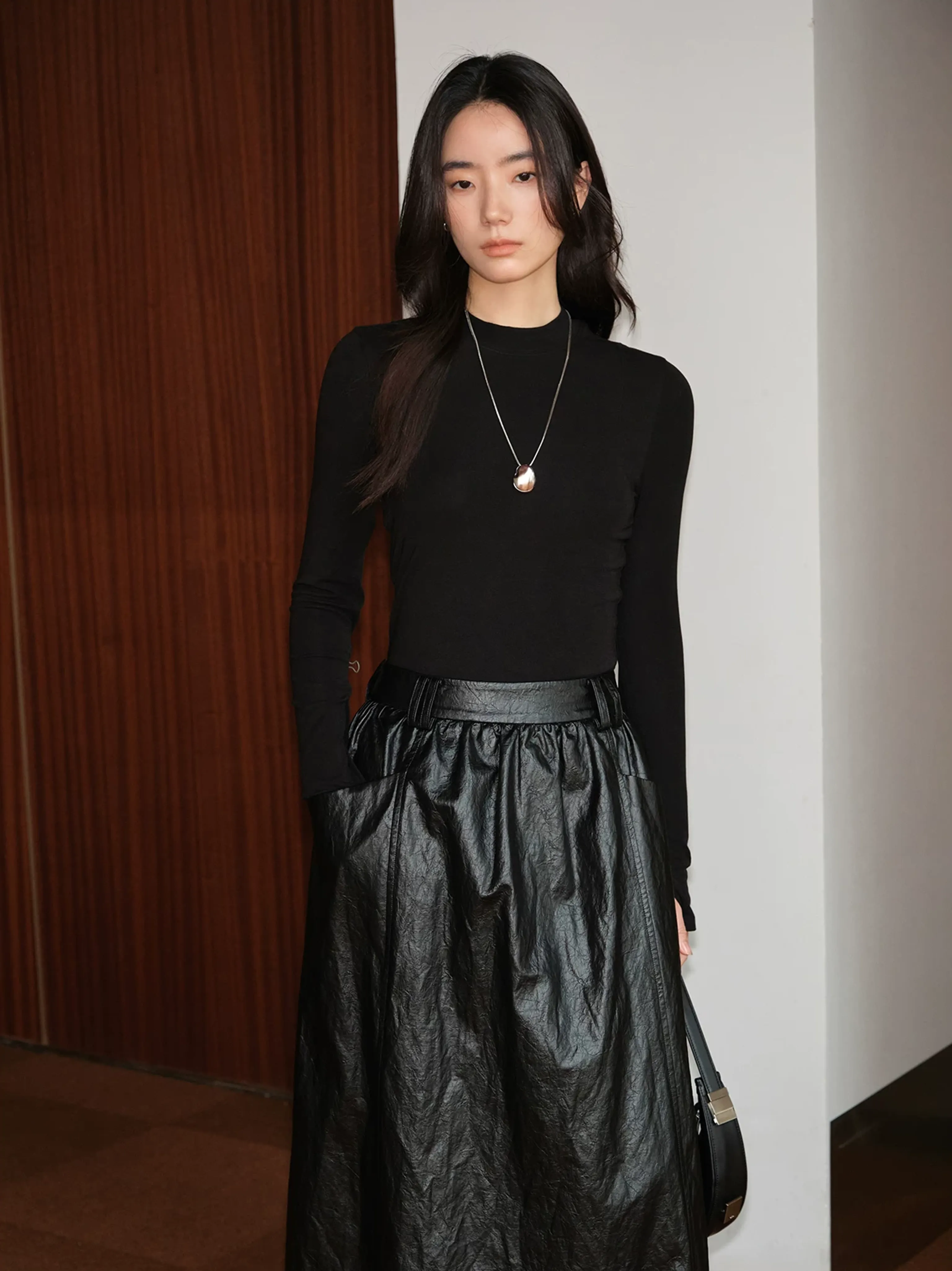 High Elastic Turtleneck Sweater