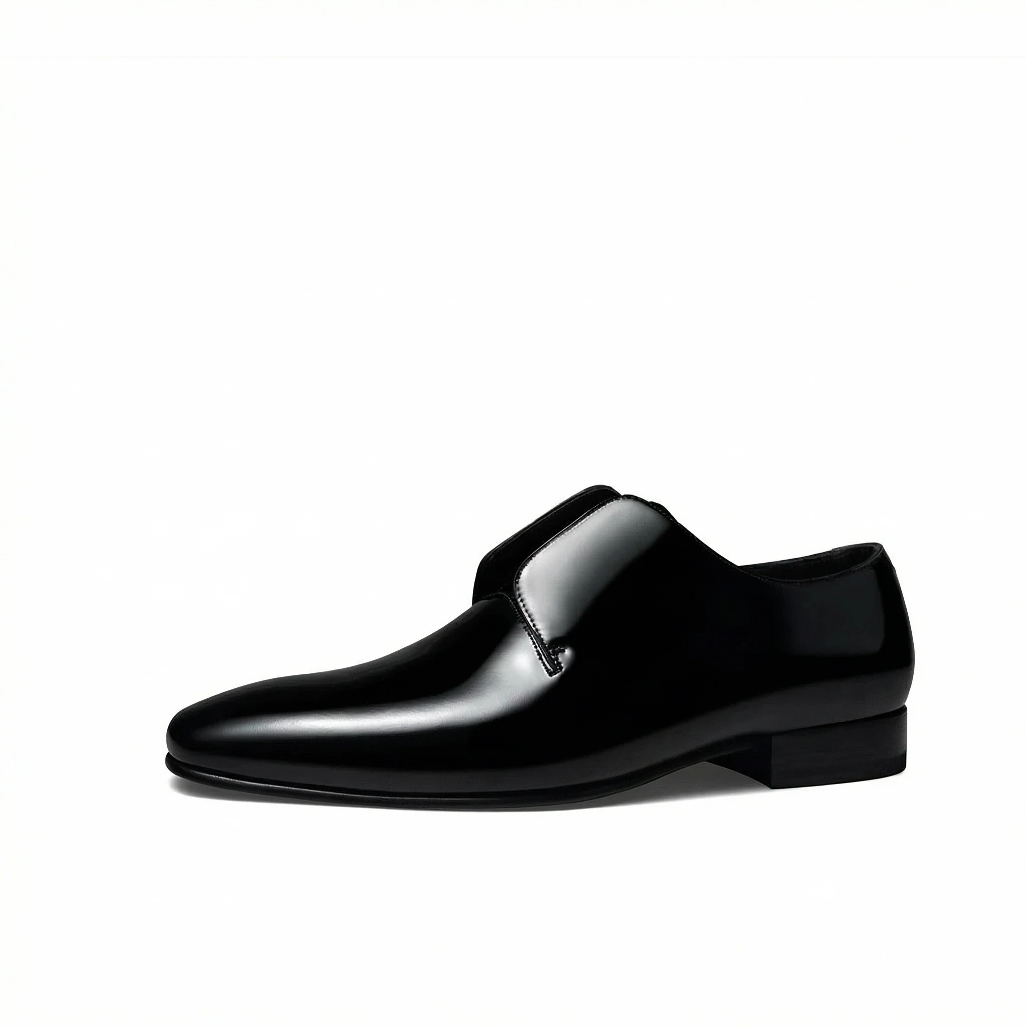 High-Gloss Plain-Toe Derby - Image 5