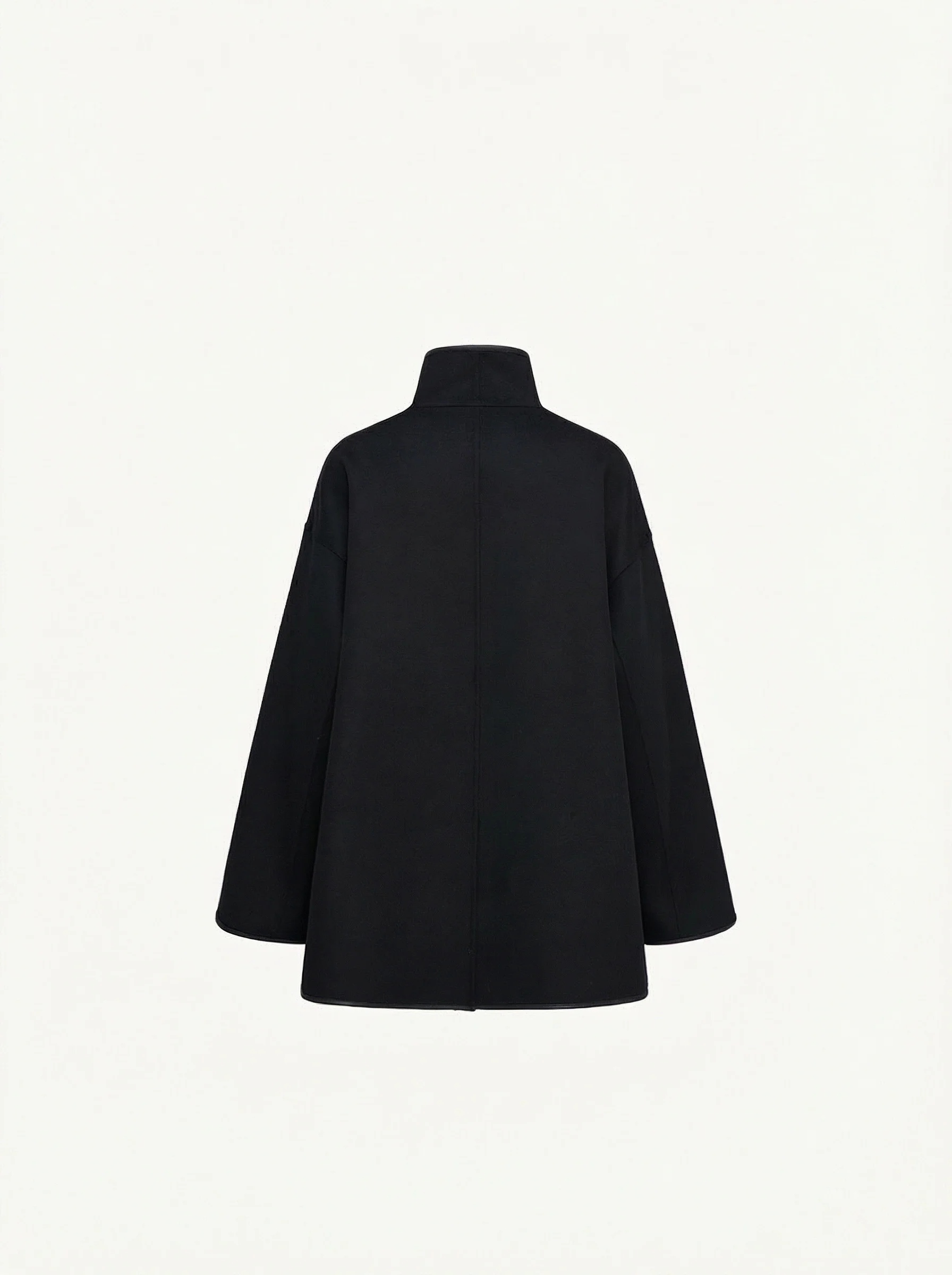 High-Neck A-Line Coat - Image 4