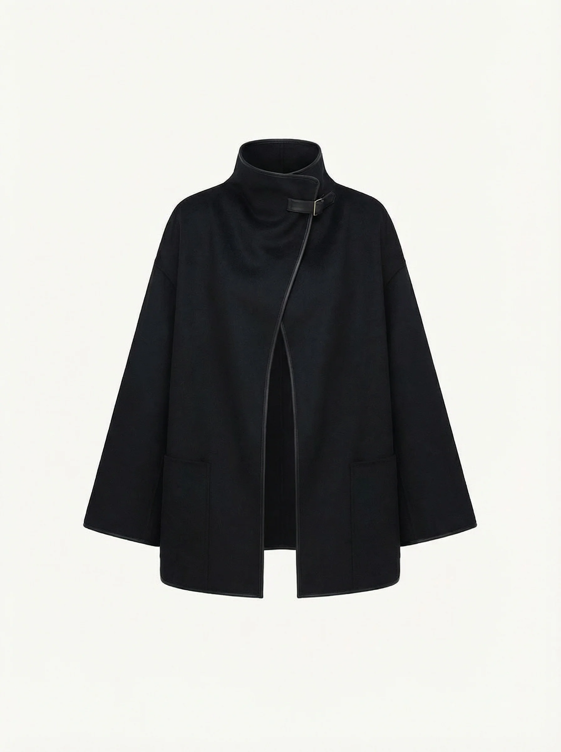 High-Neck A-Line Coat - Image 5