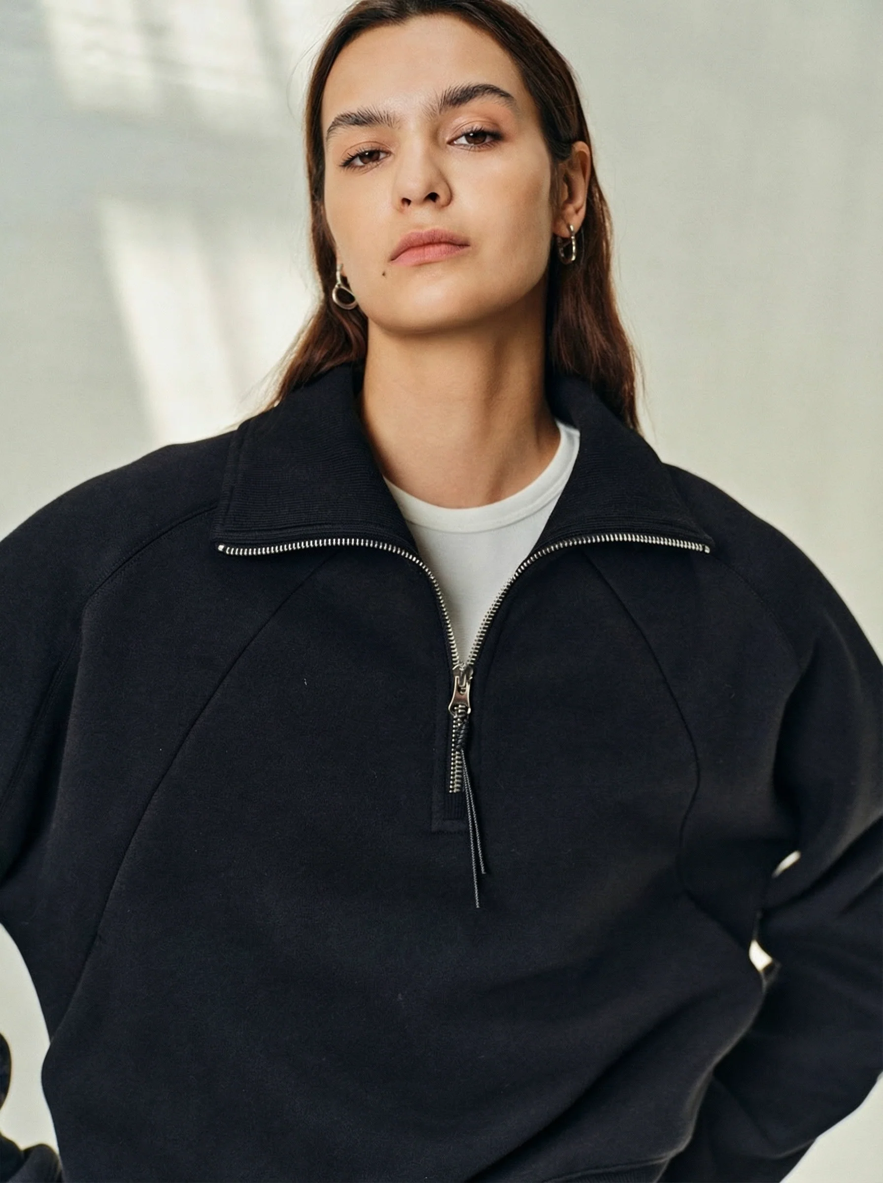 High Neck Quarter-Zip Fleece Set - Image 6