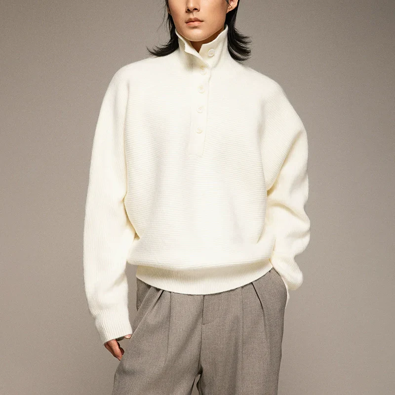 High Neck Ribbed Sweater - Image 4