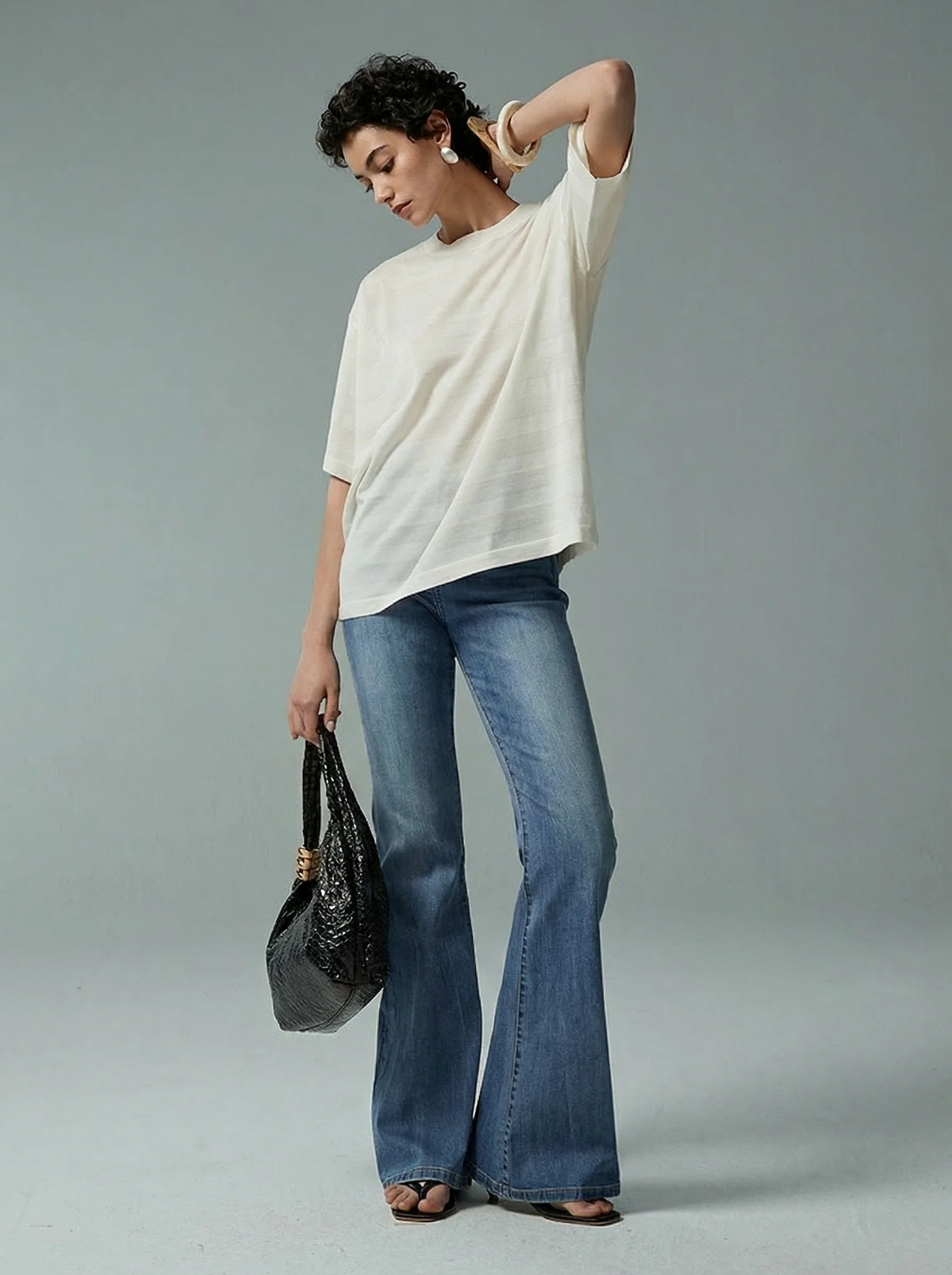 High-Rise Flare Jeans - Image 3